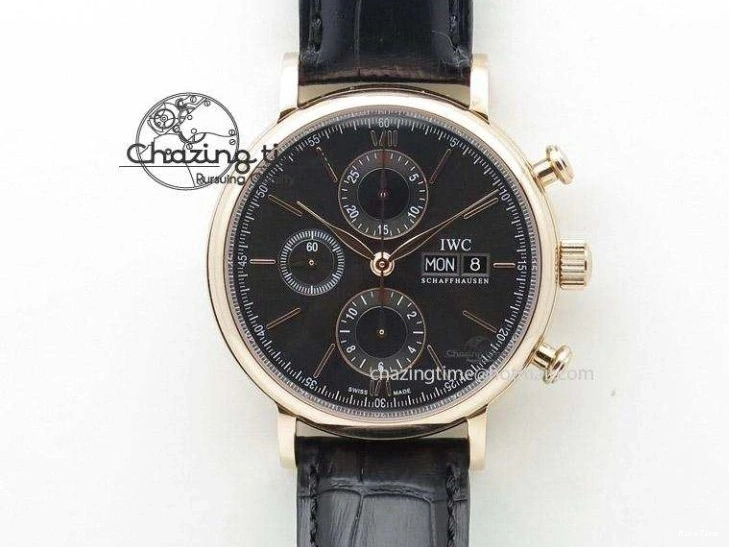 MIROTIME 0211 Casual Portuguese Chrono IW3716 Z+F 1:1 Best Edition White Dial on Blue Rubber Strap A 7016